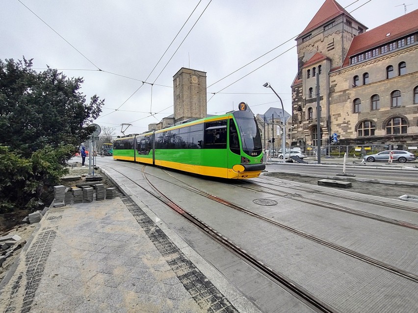 Od 1 kwietnia tramwaje jeżdżą już przez ul. Św. Marcin i...