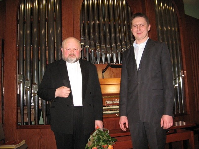 Jerzy Kukla (z lewej) i Robert Celej dziękowali za oklaski.
