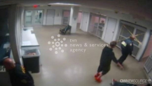 Justin Bieber w areszcie - nagranie z monitoringu