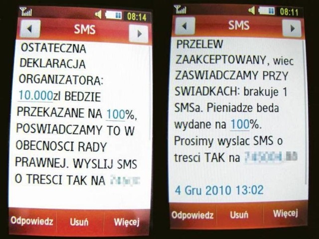 Często wystarczyło raz wysłać SMS, żebyśmy potem byli bombardowani takimi wiadomościami