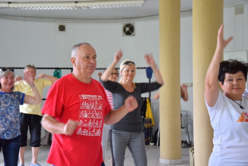 Gimnastyka dla seniorów w Parku Śląskim. Róża Domeradzka wie, jak zachęcić seniorów do ruchu