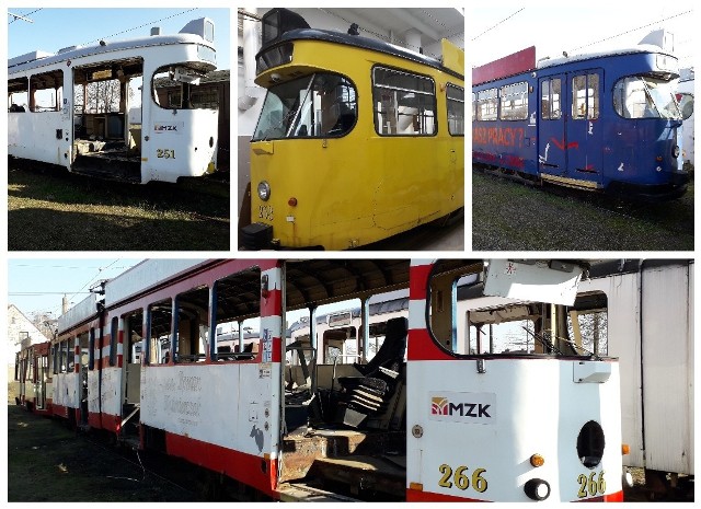 Cała piątka to tzw. helmuty, czyli niemieckie modele 6EGTW. Jak wynika z ogłoszenia na stronie Miejskiego Zakładu Komunikacji trzy sztuki to kompletne tramwaje, ale... niesprawne. Do tego pod młotek wystawiono „niekompletne pudło na trzech wózkach technicznych, brak silników, hamulców, aparatury, osprzętu, drzwi i szyb. Masa - ok. 11 ton” oraz „niekompletne pudło na dwóch wózkach nieoryginalnych i jednym technicznym, brak silników, hamulców, aparatury, osprzętu drzwi i szyb. Masa - ok. 14 ton”. Cztery sztuki są z roku 1970. Jedna z 1966 r.Chętni do ubicia interesu mszą wziąć wszystkie wozy w pakiecie. Nie ma mowy o zamówieniu tylko jednego czy dwóch wagonów. Tramwaje można oglądać w dni powszednie od 7.00 do 13.00 na terenie zajezdni tramwajowej przy ul. Kostrzyńskiej 46. I uwaga: oględziny są obowiązkowe!Kupiec musi zabrać wagony z terenu zajezdni. „Nie dopuszcza się cięcia tramwajów na mniejsze elementy na terenie zajezdni. Załadunek oraz koszty transportu tramwajów leżą po stronie kupującego” - czytamy w ogłoszeniu MZK. Zobacz również: Tramwaje w Gorzowie przeszły na emeryturęPOLECAMY Zobacz unikatowe, stare zdjęcia gorzowskich tramwajów [GALERIA]