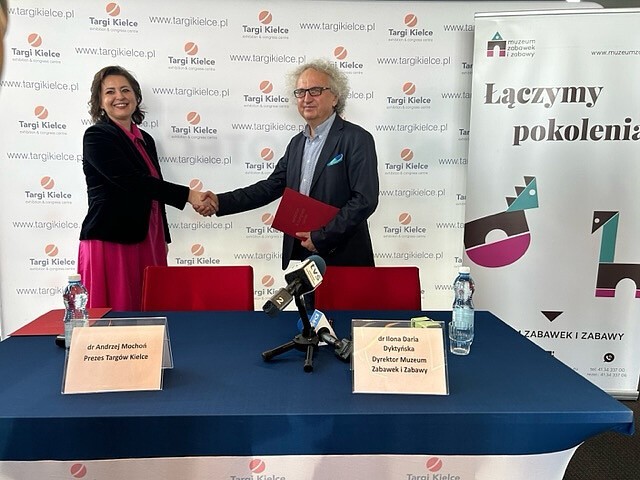 Targi Kielce podpisały umowę z Muzeum Zabawy i Zabawek.
