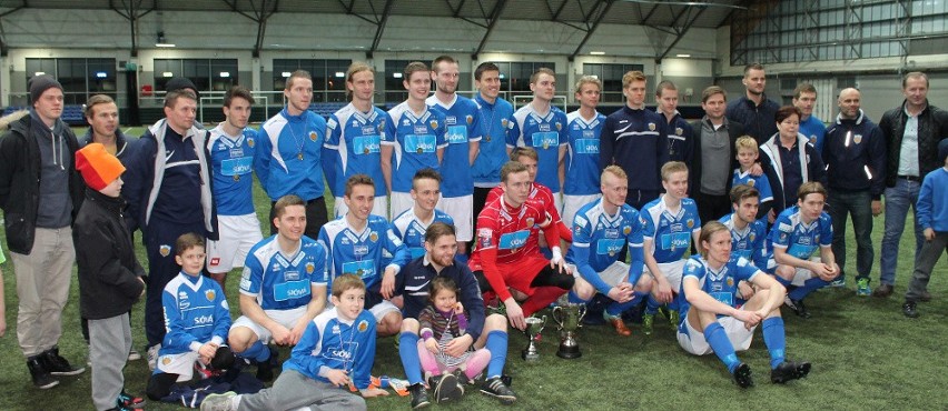 Zespół Fram po zdobyciu Pucharu Reykjaviku w tym roku.