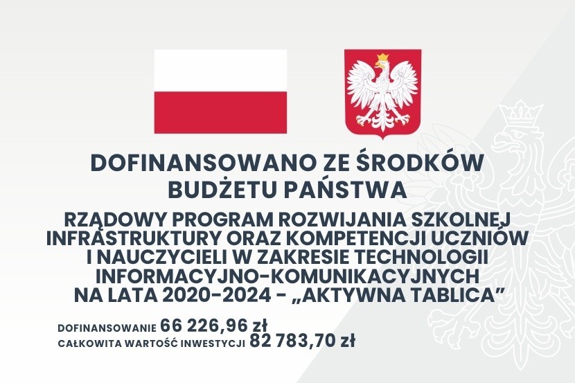 Rządowy program „Aktywna tablica”. Sprawdź, które szkoły w powiecie kraśnickim otrzymały dofinansowanie na lata 2020-2024