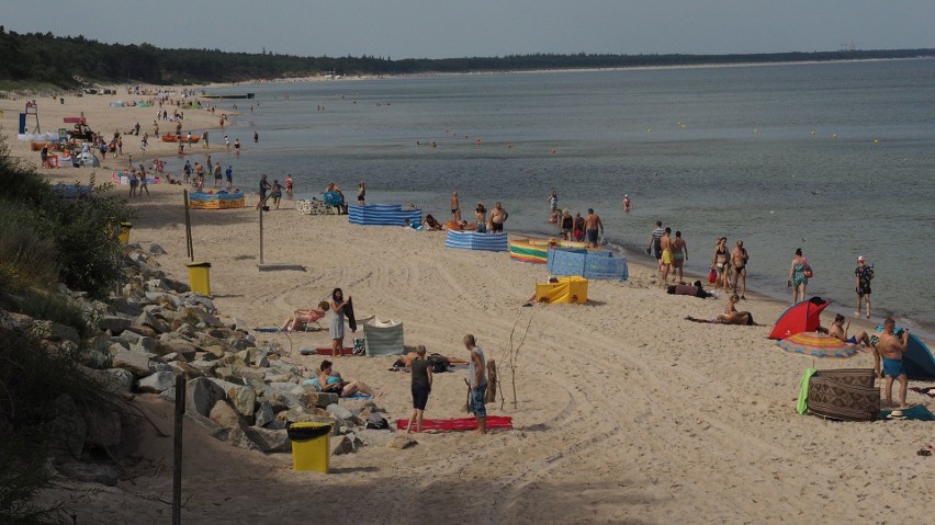 Zobaczcie, jak we wtorkowe południe wyglądała plaża...