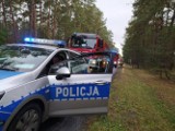 Wypadek nastolatków koło Tomaszowa. Jechał w bagażniku 