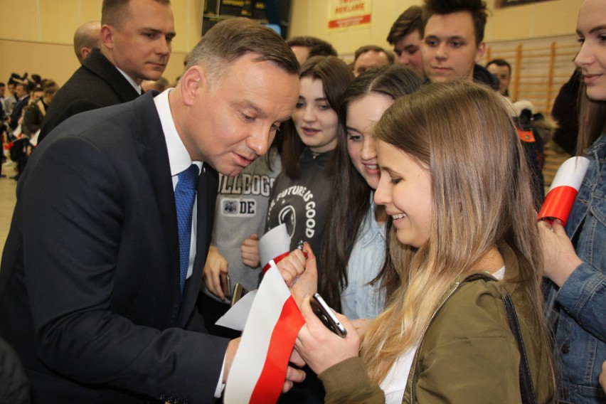 Prezydent Andrzej Duda w Bochni, 27 II 2018