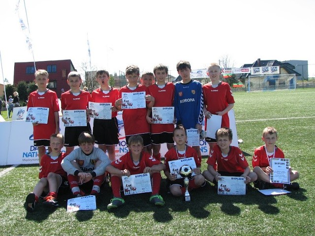 Ekipa Korony Kielce - trzecia w Danone Nations Cup.