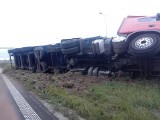 Wypadek ciężarówki na S7 między Nowym Dworem Gdańskim a Elblągiem