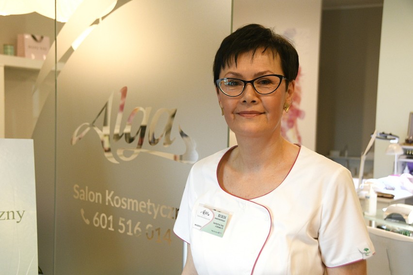 Anna Piotrowska- właścicielka Salonu Kosmetycznego Alga.