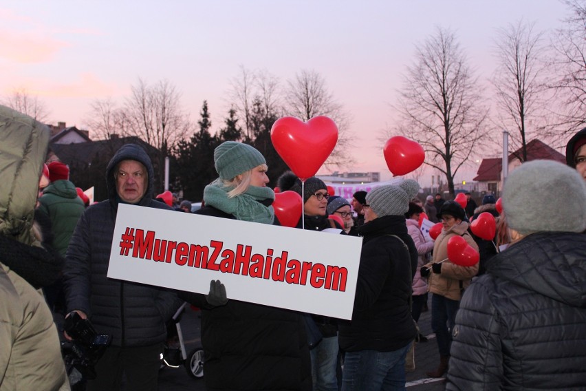 Protest przed szpitalem w Białej Podlaskiej