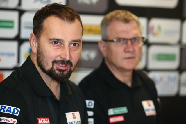 Rafał Dobrucki ma w nowym sezonie poprowadzić spartan do medalu DMP. Liczy na to chociażby Andrzej Rusko (z prawej)
