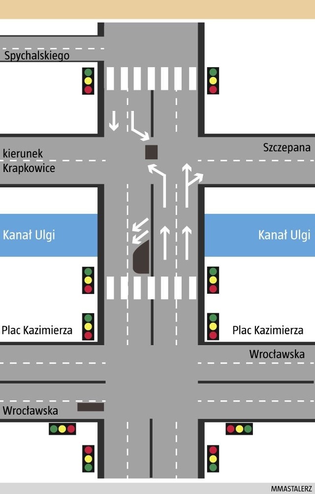 Planowane zmiany organizacji ruchu na ul. Niemodlińskiej.