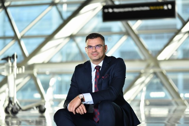 RADOSŁAW WŁOSZEK, prezes zarządu Kraków Airport. Menedżer Roku Małopolski 2022 w kategorii duże przedsiębiorstwa