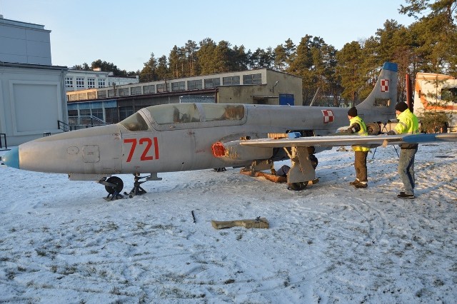 Samolot trafił z Muzeum Sił Powietrznych w Dęblinie, będzie eksponatem ekspozycji copowskiej