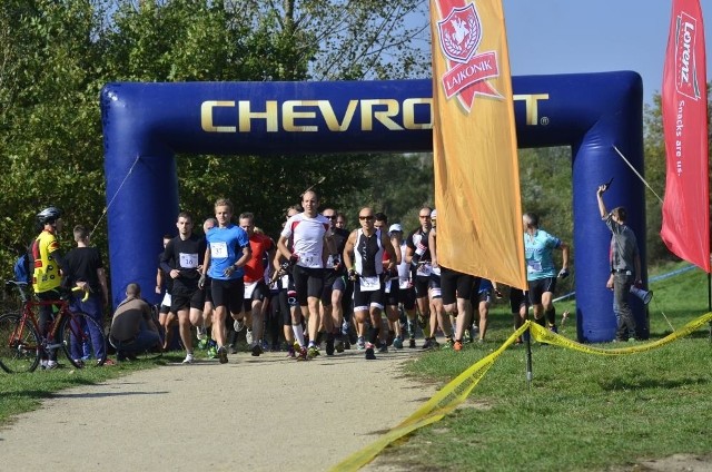 Duatlon Xdu 2014: Biegali i jeździli w Lasku Marcelińskim [ZDJĘCIA]