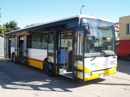 Autobus ZKM w Lęborku.