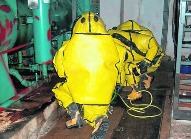 Zwoleńscy strażacy prowadzili już ćwiczenia oraz prawdziwe akcje związane z neutralizacją amoniaku.