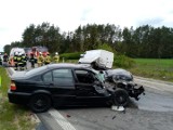  Stoczki. Wypadek na trasie Białystok - Łapy. BMW zderzyło się z mercedesem (zdjęcia)