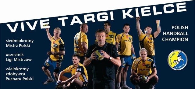 Taki banner zawisł przed wejściem do Targów Kielce