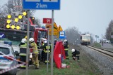 Wypadek na torach w Łysomicach pod Toruniem. Jest ofiara śmiertelna [ZDJĘCIA]