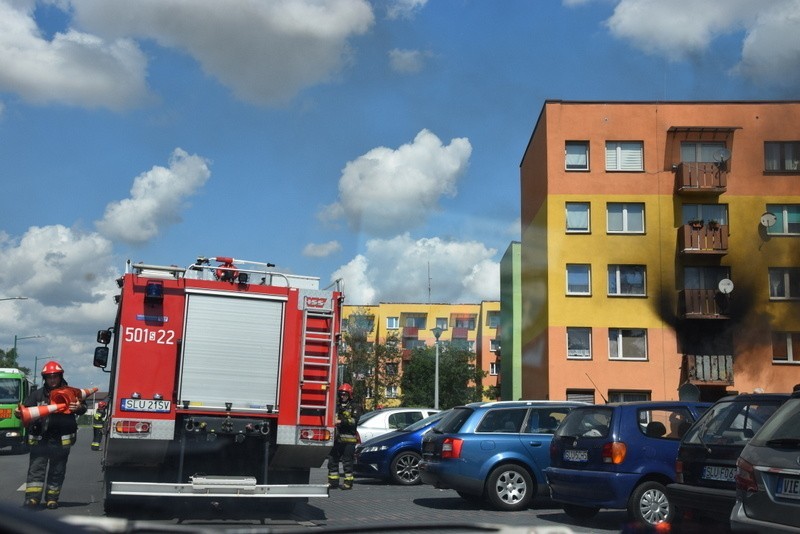 Pożar wybuchł na balkonie