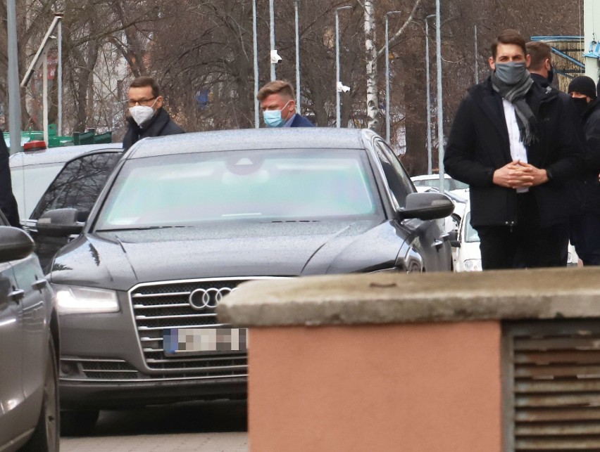 Premier Mateusz Morawiecki i minister zdrowia Adam Niedzielski w Radomiu ZDJĘCIA