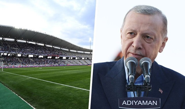 Stadion Olimpijski im. Atatürka w Stambule i prezydent Turcji, Recep Tayyip Erdogan