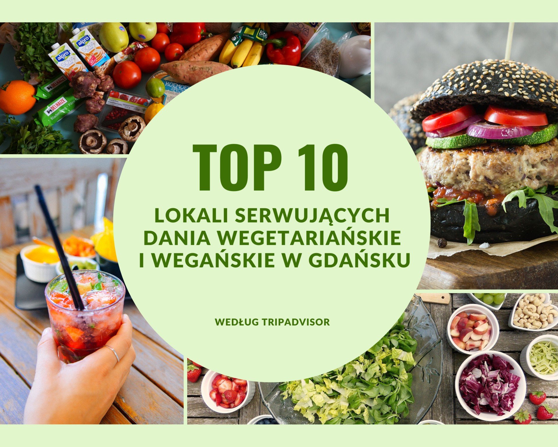 Restauracje serwujące wegetariańskie i wegańskie dania w Gdańsku. Top