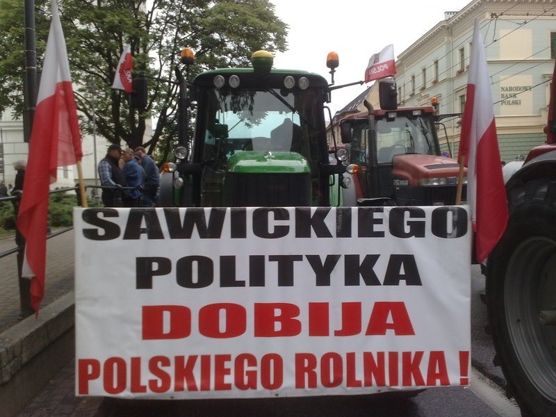 Protest rolników w Bydgoszczy