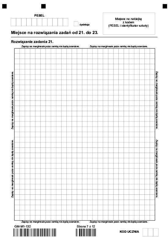 EGZAMIN GIMNAZJALNY 2013. Test matematyczno-przyrodniczy [ARKUSZ, ODPOWIEDZI]