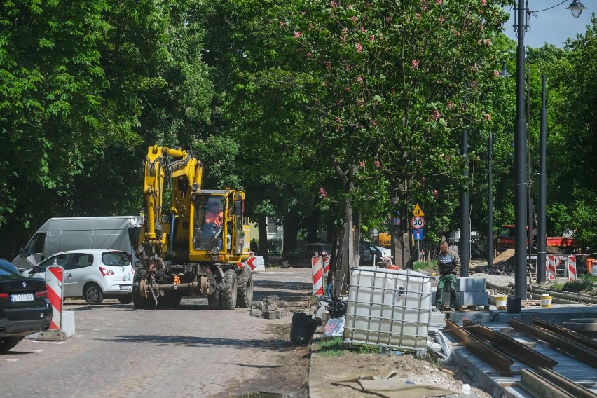 Przebudowa torowiska na ul. Bydgoskiej. Kolejne zmiany w organizacji ruchu czekają na kierowców od 31 maja