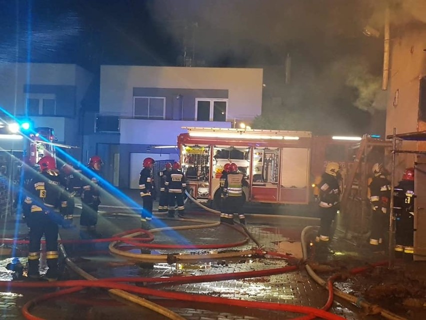 Pożar w Plewiskach wybuchł w piątek po godz. 19