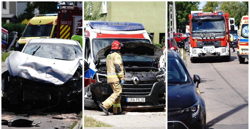 Na ul. Słonecznej we Włocławku karetka pogotowia zderzyła...