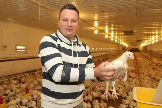 - Kurczaki hodowane w naszych fermach mają bardzo dobre warunki. Mięso jest znakomitej jakości - mówi Bartłomiej Plech.