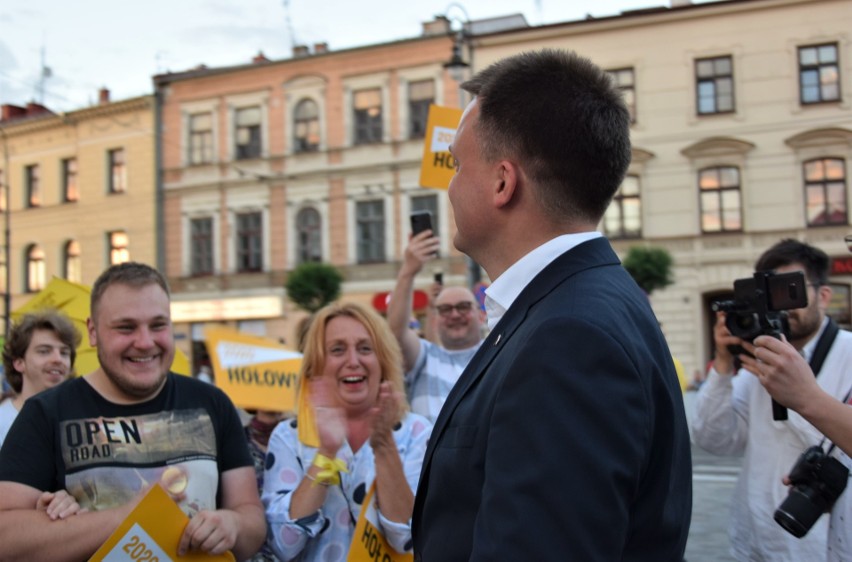 Spotkanie Szymona Hołowni z mieszkańcami Lublina