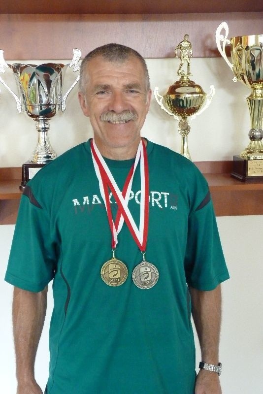 Wojciech Klimiuk zdobył w Kielcach dwa medale w lekkiej atletyce.