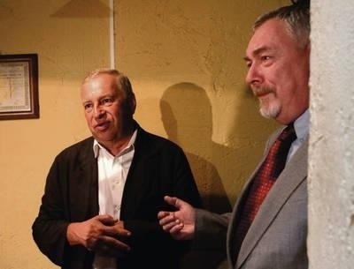Jerzy Stuhr i Jacek Majchrowski Fot. Jacek Bednarczyk/PAP