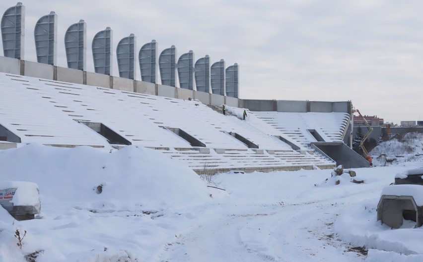 Zobacz najświeższe zdjęcia z budowy stadionu Radomiaka...