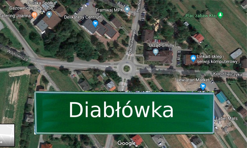 Z kolei w gminie Kłaj w powiecie wielickim położona jest...