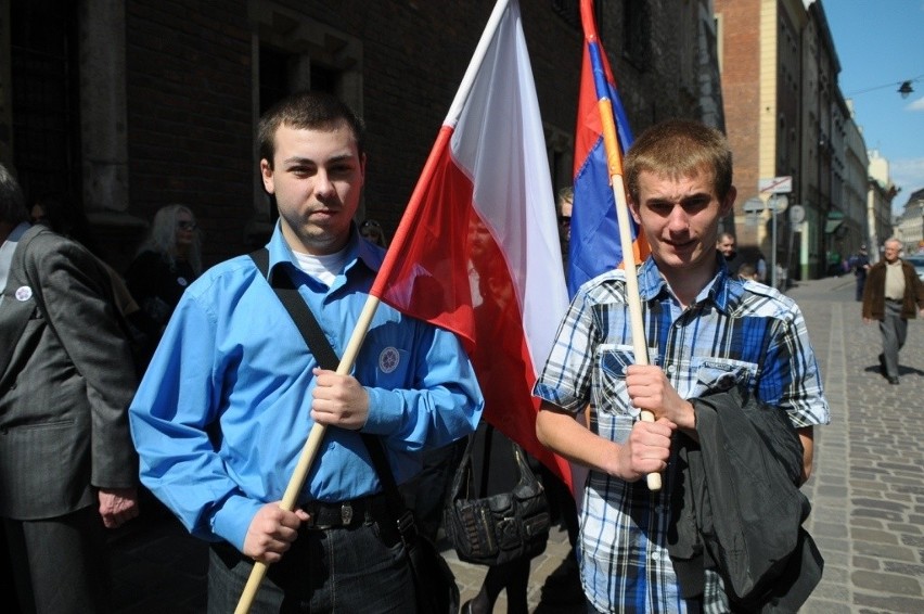 Kraków. Marsz Pamięci w rocznicę ludobójstwa Ormian [ZDJĘCIA, WIDEO]