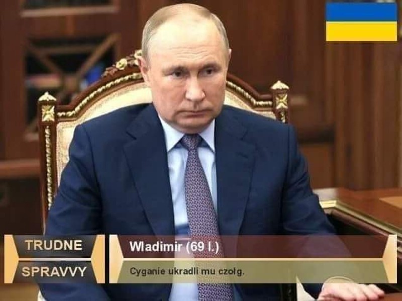Memy o Putinie i o wojnie na Ukrainie. To jest zakazane w Rosji. My możemy je publikować. Zobacz MEMY o Putinie i Rosji