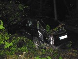 Śmiertelny wypadek na dk 55 w gminie Ryjewo 25.05.2019. Samochód wypadł z drogi i dachował. Nie żyje 27-letnia kobieta [zdjęcia]
