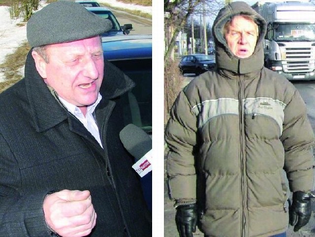 &#8211; Rolnicy nie są mniej ważni od mieszkańców miasta &#8211; przekonuje Piotr Taraszkiewicz (z lewej). &#8211; My nie możemy normalnie żyć &#8211; mówi z kolei Marek Kubas.