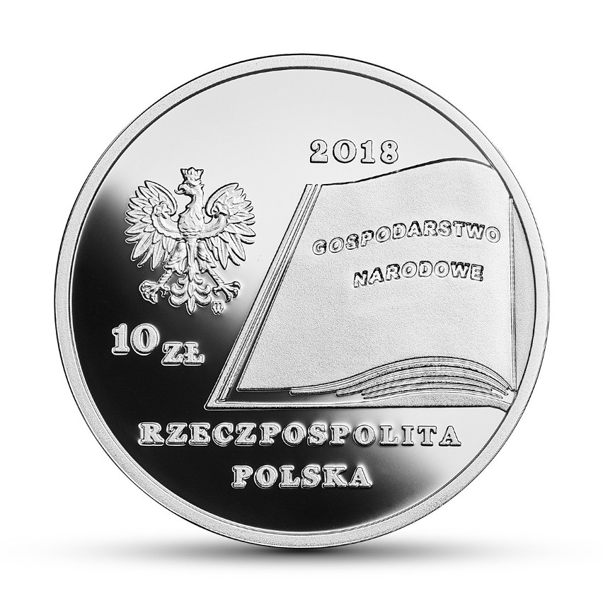 Wielcy polscy ekonomiści - Fryderyk Skarbek, 10 zł, awers...