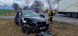 Wypadek w Laskach Koszalińskich. Zderzyły się trzy samochody [ZDJĘCIA]