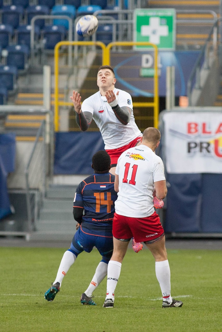 Rugby. Holendrzy nie mieli litości. Wysoka porażka Polaków na Arenie Lublin (ZDJĘCIA)