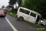 Stopnica. Dwie kraksy busów niemal w tym samym czasie i miejscu  