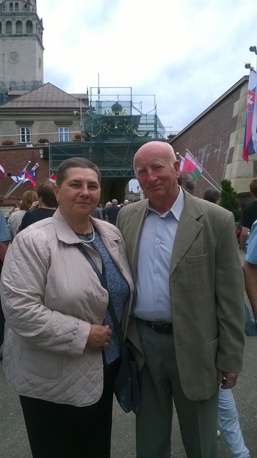 Maria Kasperek z mężem, emerytowanym nauczycielem